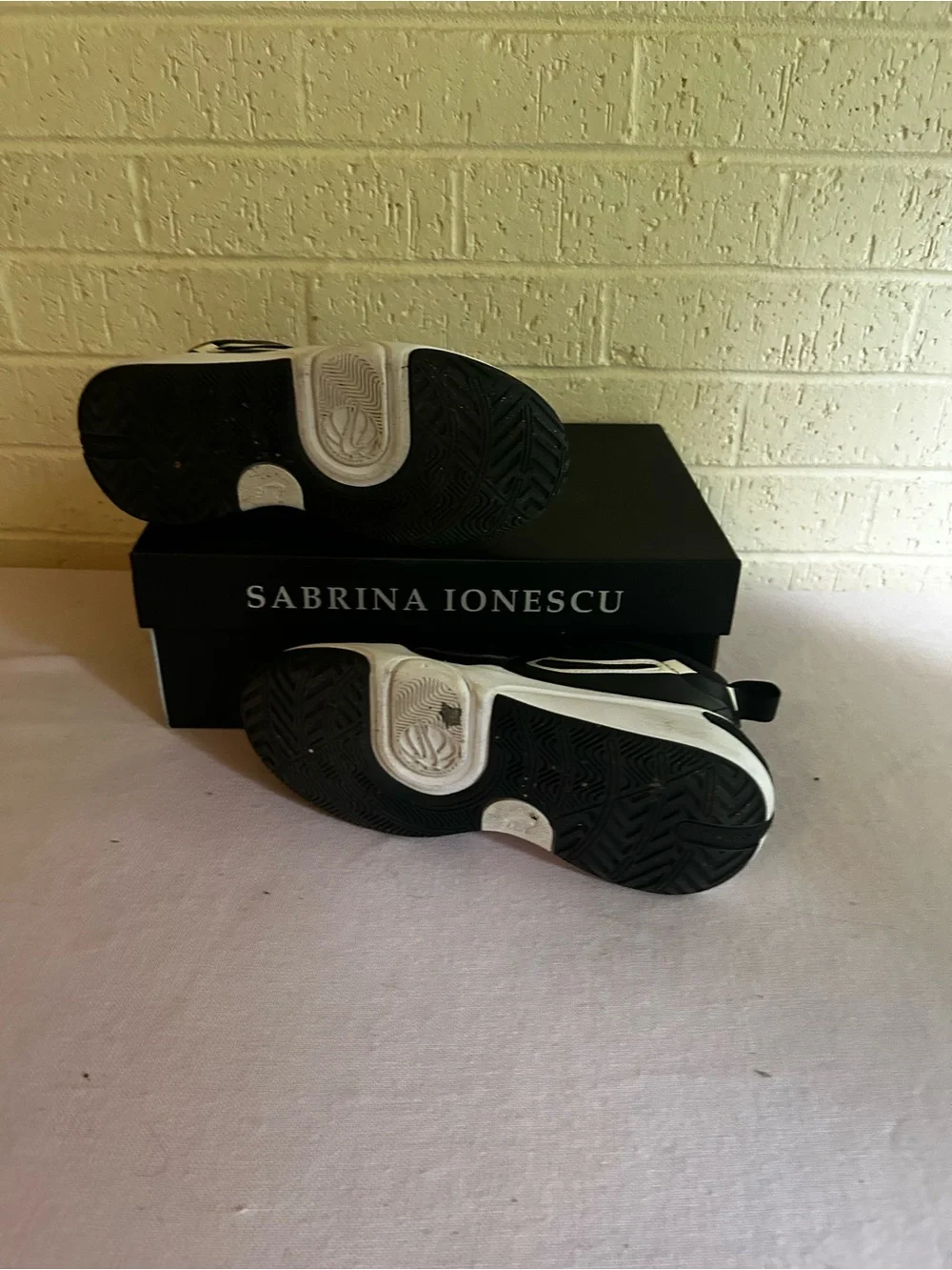 Nike Sabrina 2 Black & White Basketball Sneakers with Strap